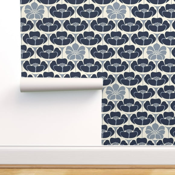 Wallpaper Roll Yellow Lotus Flower Art Deco Nouveau Floral Flowers 24in x 27ft Wallpaper Roll Yellow Lotus Flower Art Deco Nouveau Floral Flowers 24in x 27ft